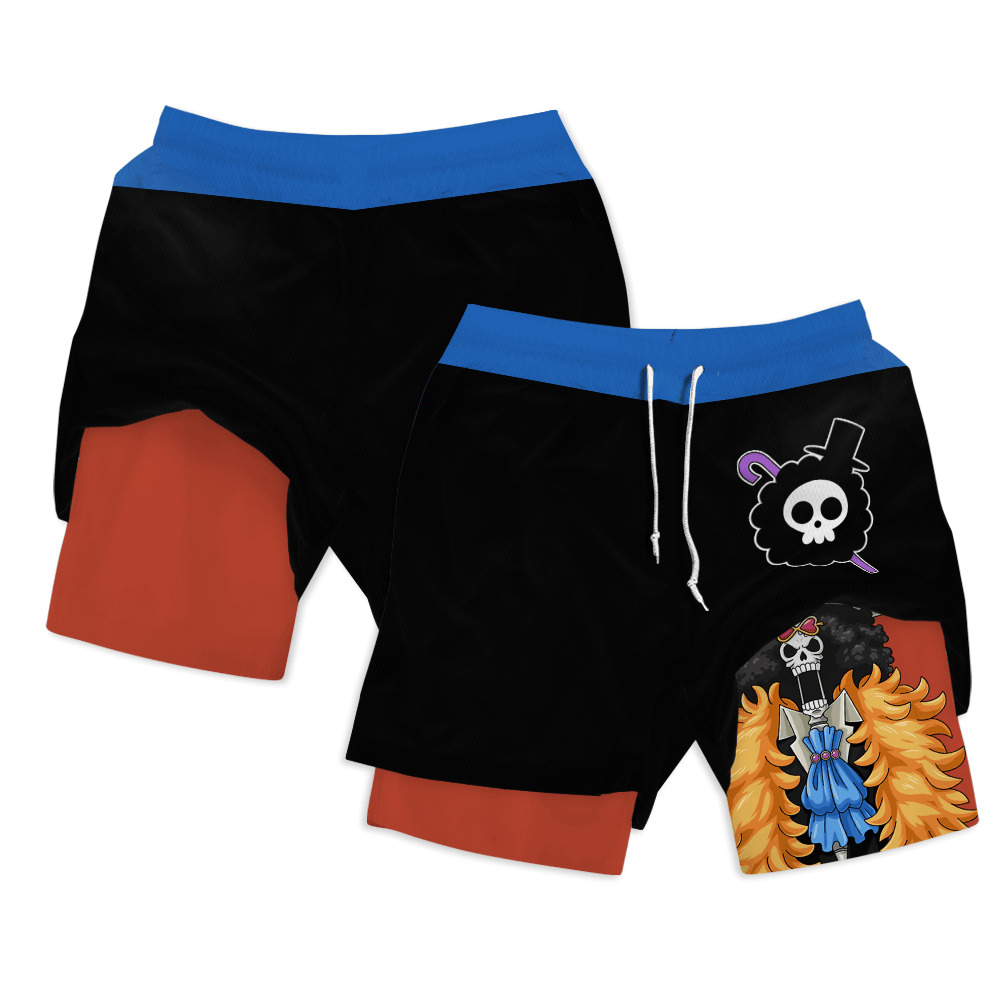 Brook Anime Shorts Compression Gym Shorts