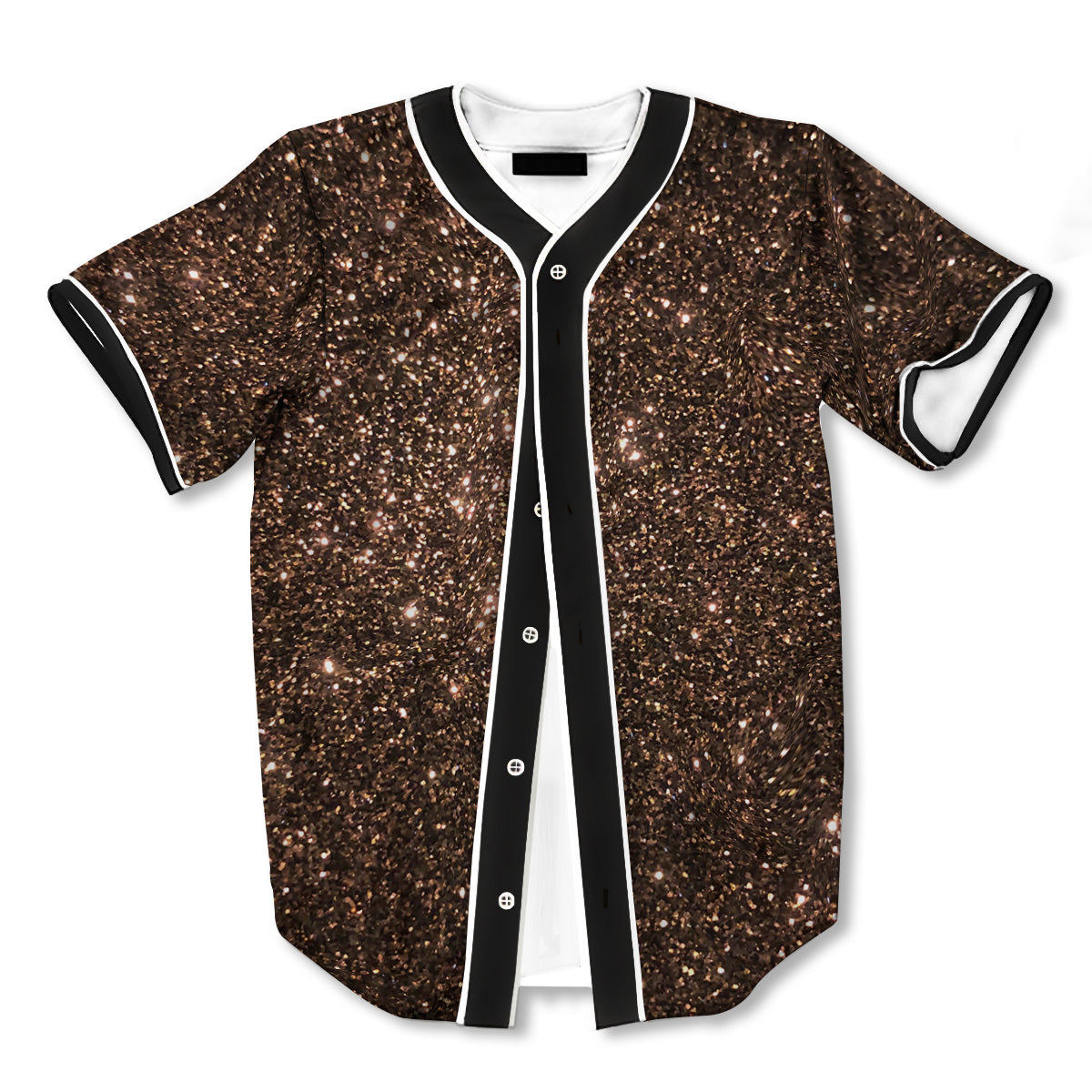 Brown Glitter 3d Print Full Size Baseball Jerseys