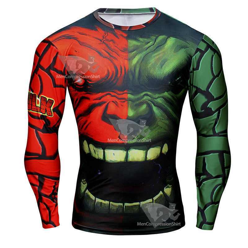 Bruce Banner Long Sleeve Compression Shirt For Men