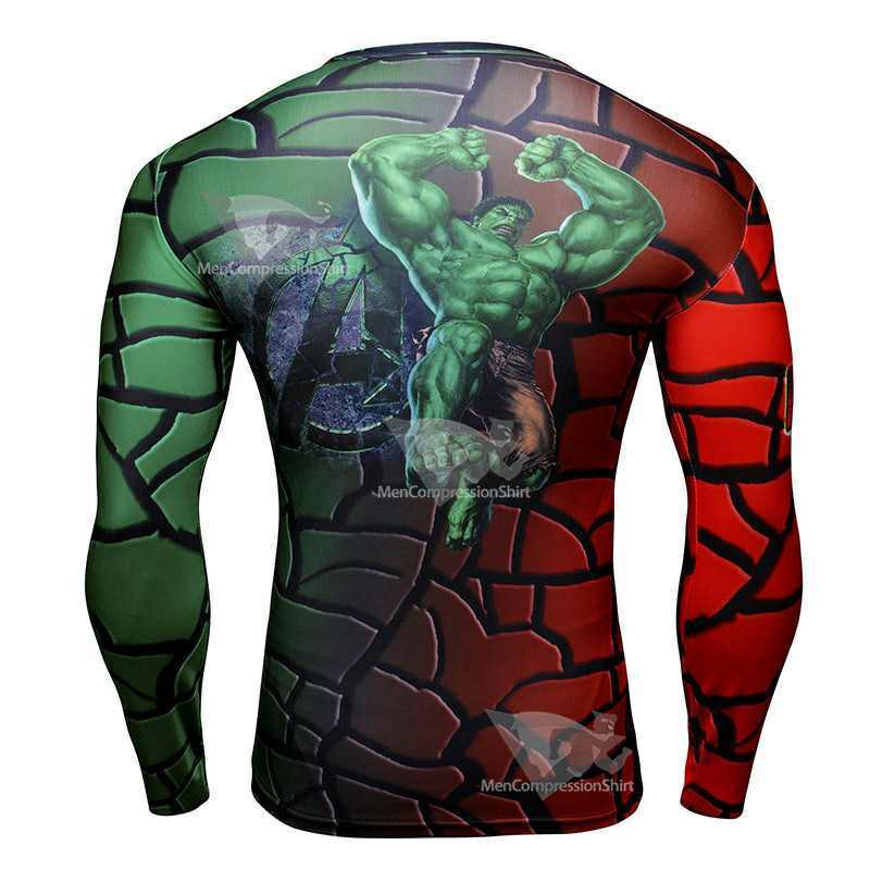 Bruce Banner Long Sleeve Compression Shirt For Men