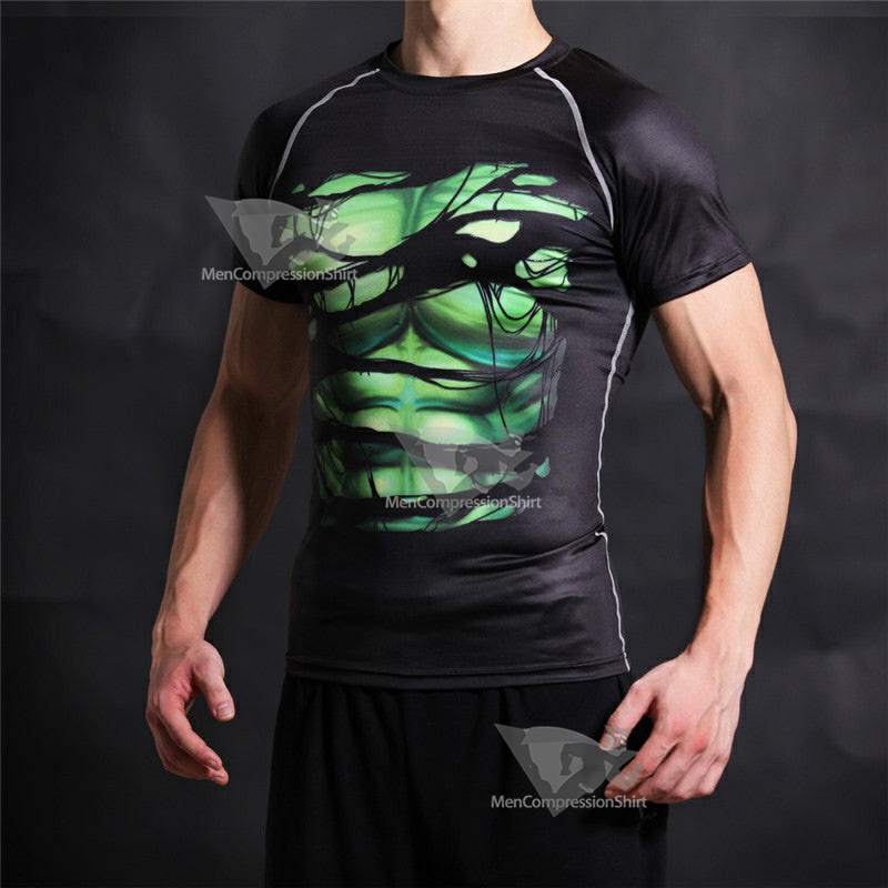 Bruce Banner Short Sleeves Compression Shirt For Men