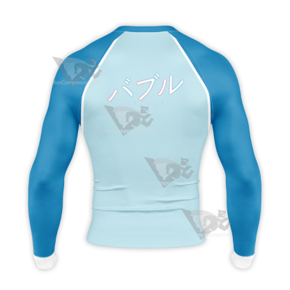 Bubble 2022 Movie Hibiki Blue Long Sleeve Compression Shirt