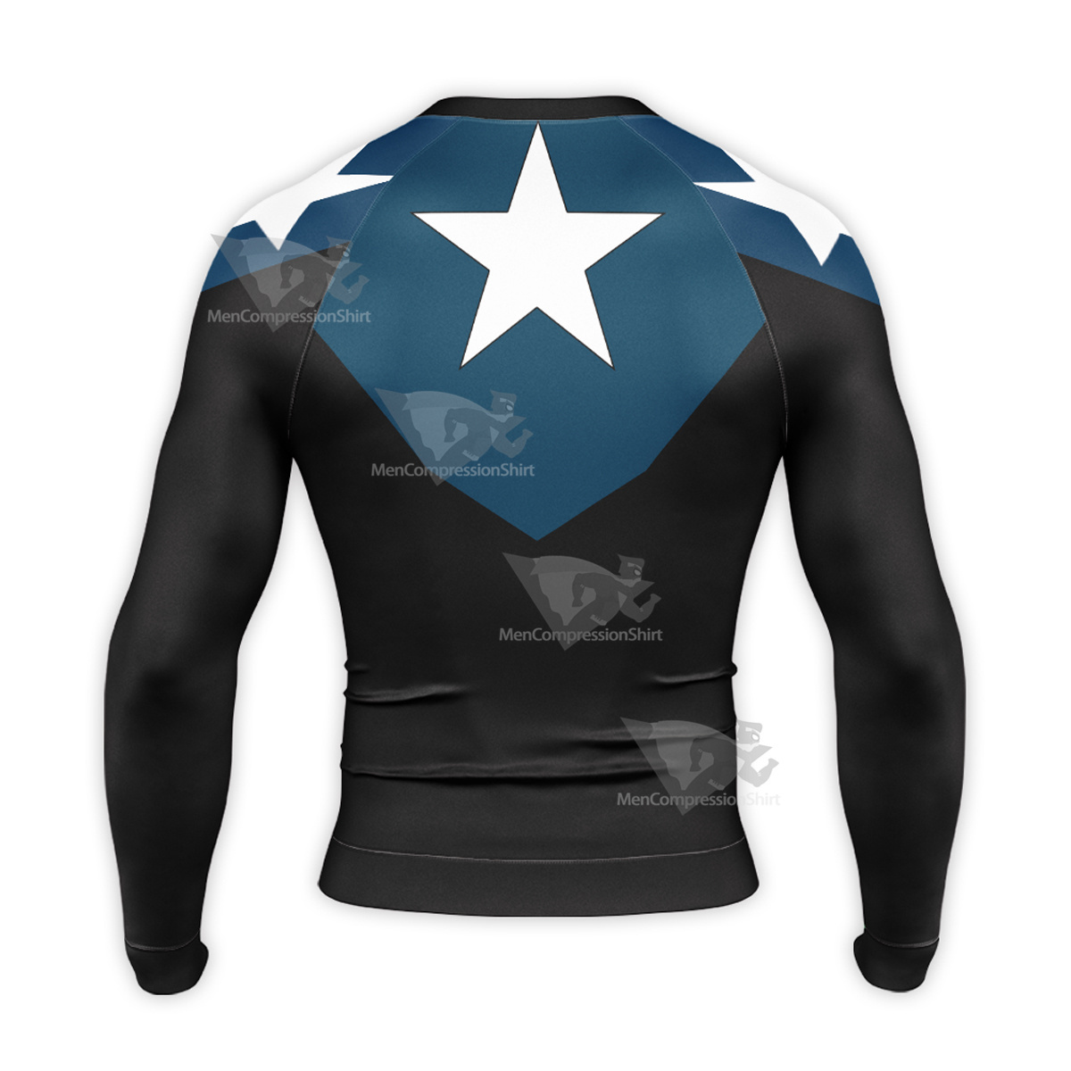 Bucky Captain America Long Sleeve Compression Shirt