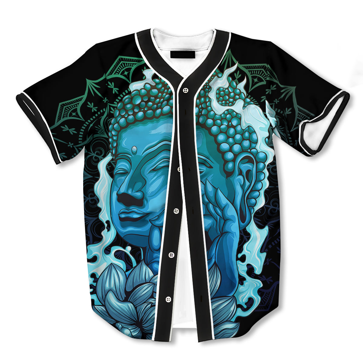 Buddha Blue 3d Print Full Size Baseball Jerseys