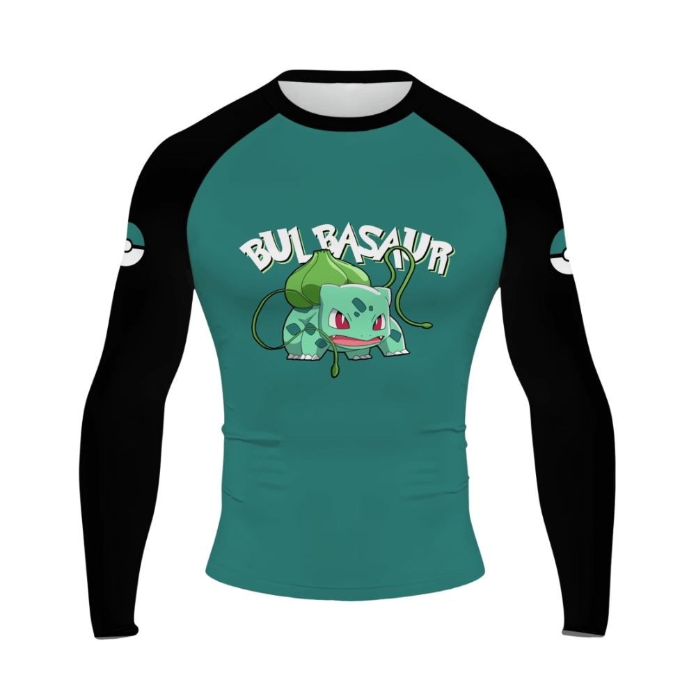 Bulbasaur Men Long Sleeve Compression Shirt