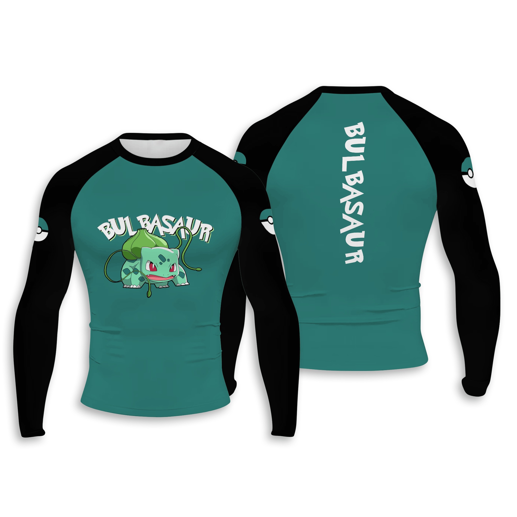 Bulbasaur Men Long Sleeve Compression Shirt