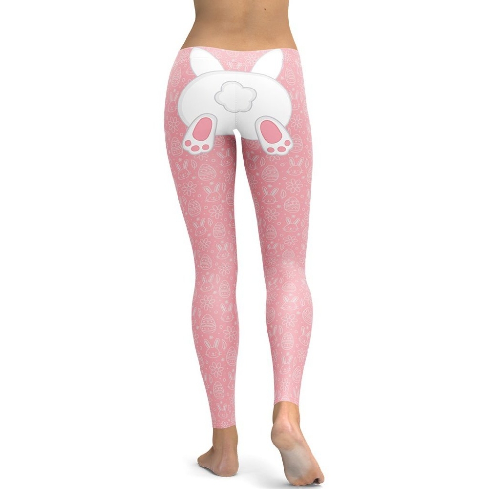 Bunny But Easter lady Compression Legging Pink