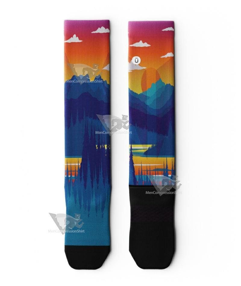 Burnt Sun Knee High Compression Socks