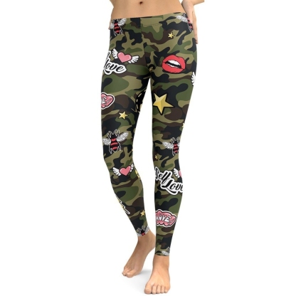 Camo Patch lady Compression Legging
