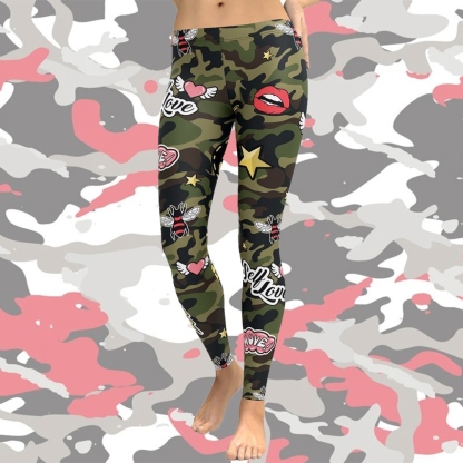Camo Patch lady Compression Legging
