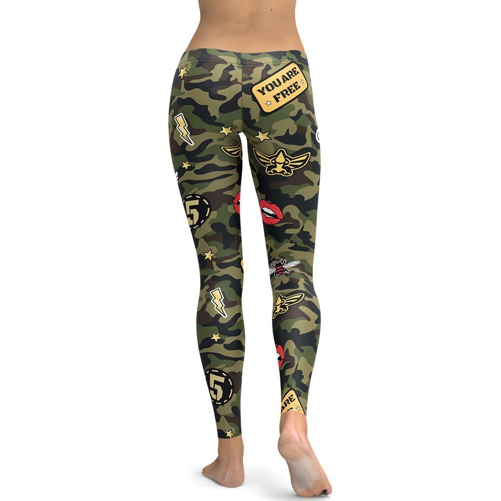 Camo Patch lady Compression Legging
