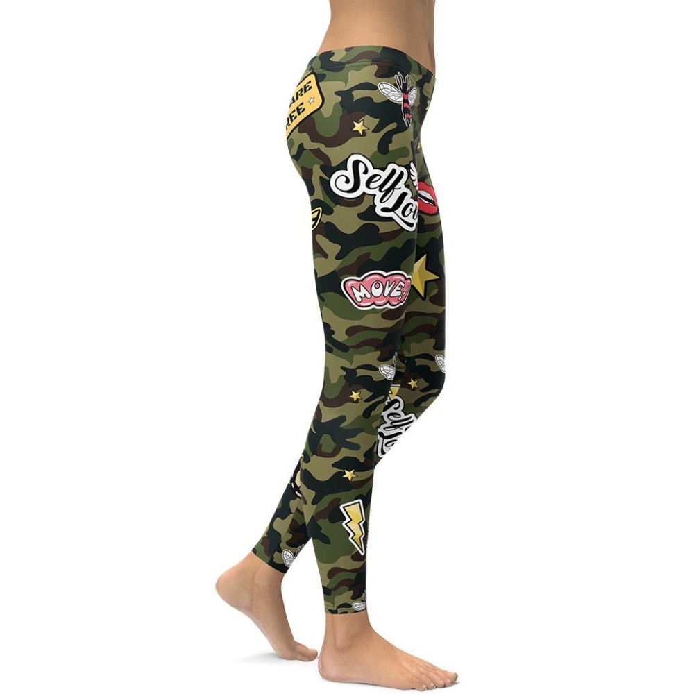 Camo Patch lady Compression Legging