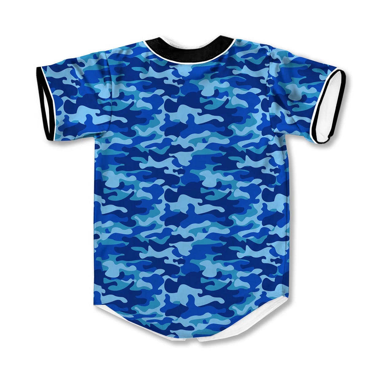Camouflage Blue 3d Print Full Size Baseball Jerseys