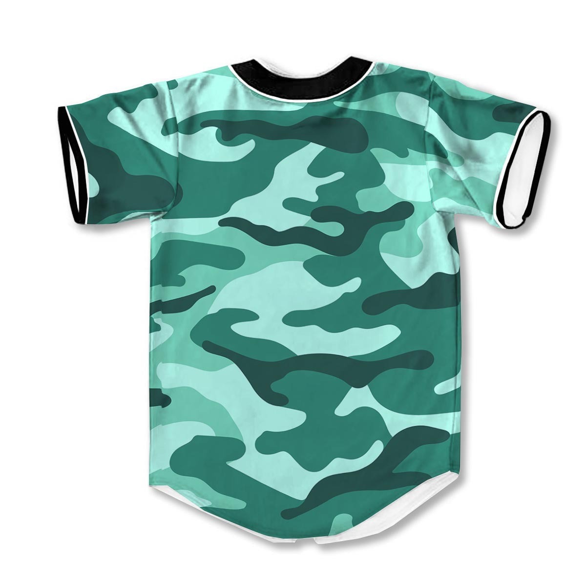 Camouflage Teal 3d Print Full Size Baseball Jerseys