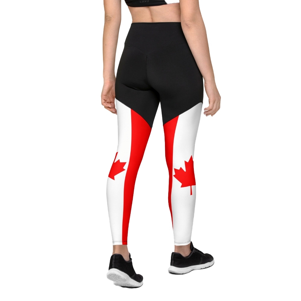 Canada Flag Women Compression Legging