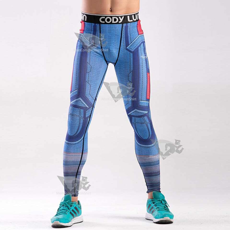 Captain America men Compression Shirt Set