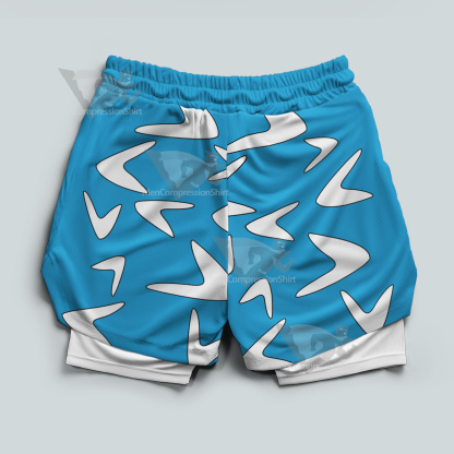 Captain Boomerang Blue Men Compression Gym Short