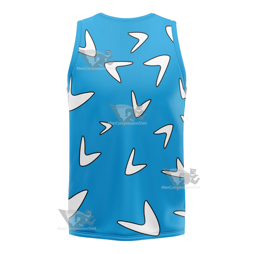 Captain Boomerang White Cosplay Basketball Jersey