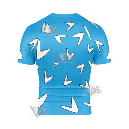 Captain Boomerang White Cosplay Short Sleeve Compression Shirt