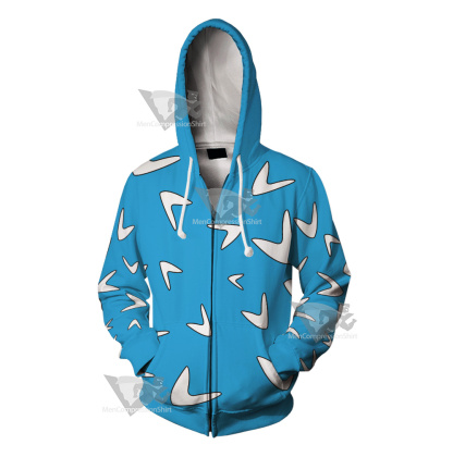 Captain Boomerang White Cosplay Zip Up Hoodie