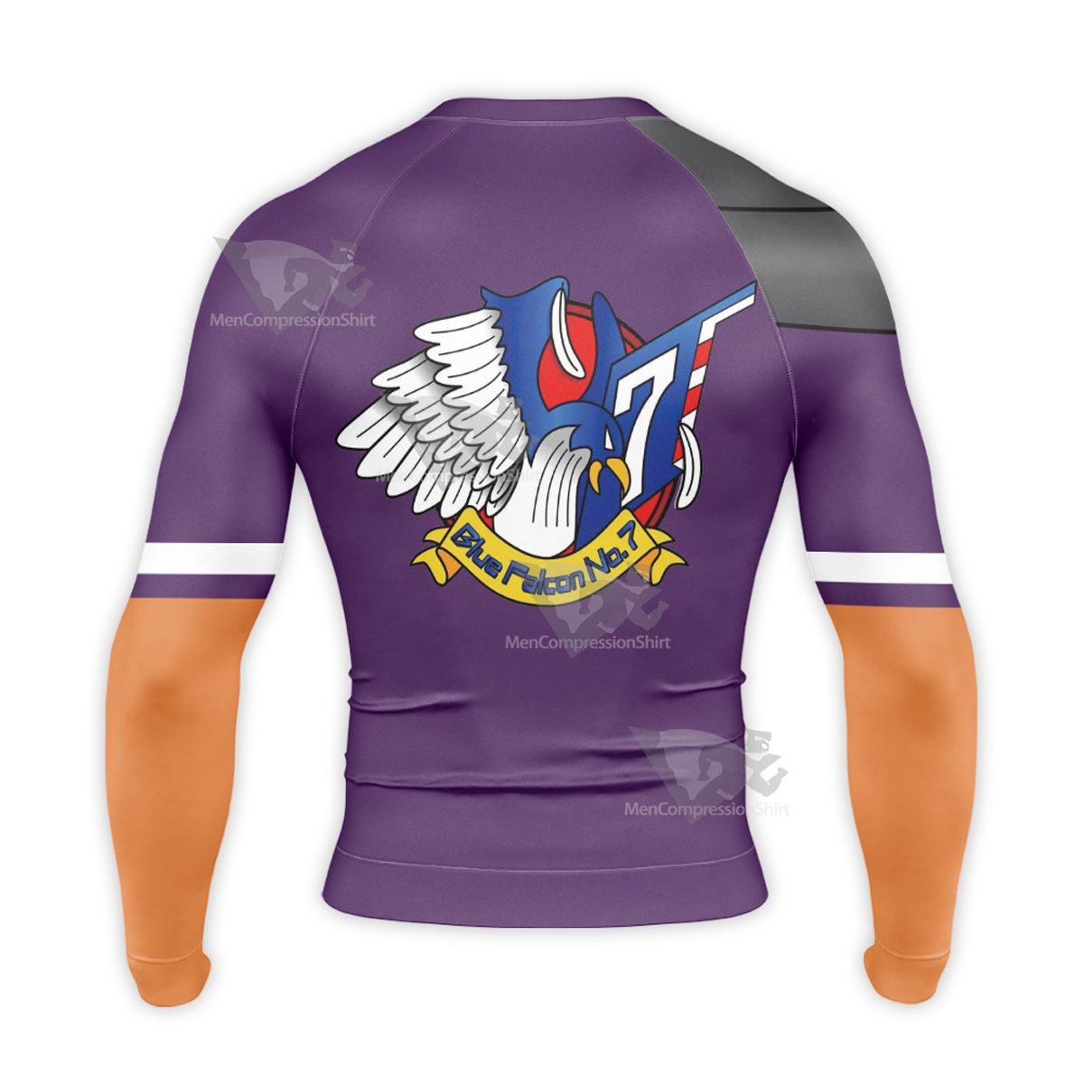 Captain Falcon Purple Long Sleeve Compression Shirt