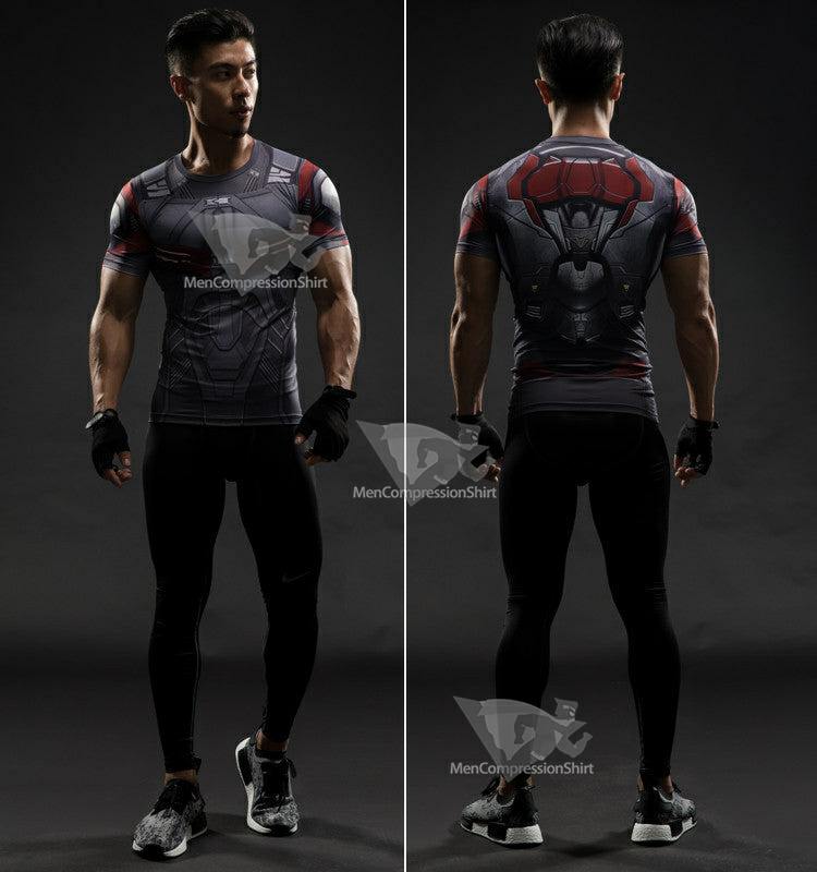 Captain Falcon Short Sleeve Compression Shirt For Men