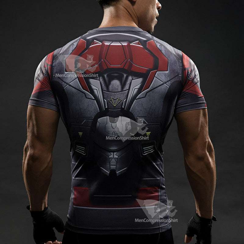 Captain Falcon Short Sleeve Compression Shirt For Men