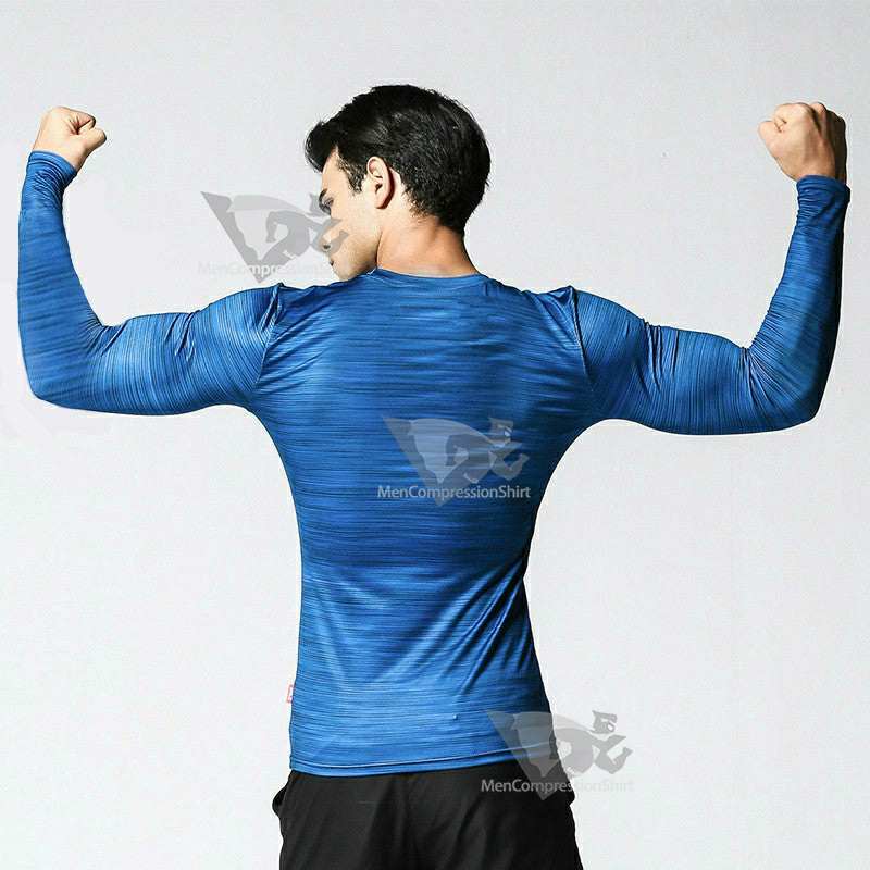 Captain Gym Long Sleeve Compression Shirt For Men