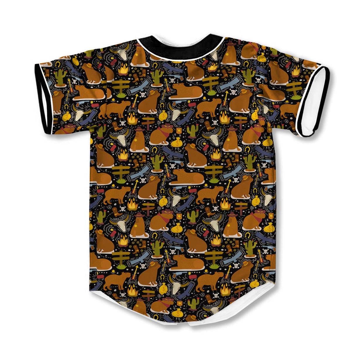 Capybaras 3d Print Full Size Pattern Baseball Jerseys