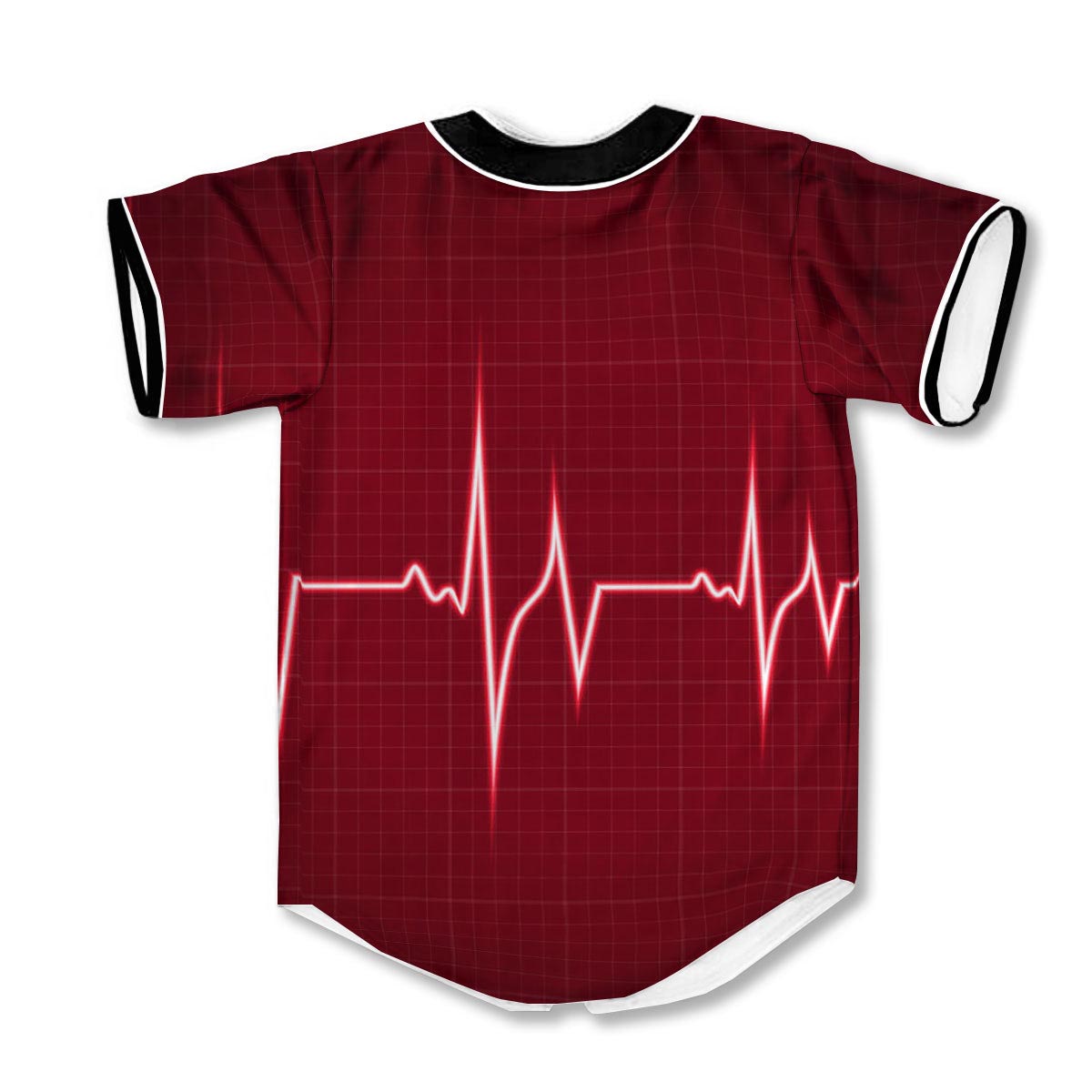 Cardiogram Heartbeat 3d Print Full Size Baseball Jerseys