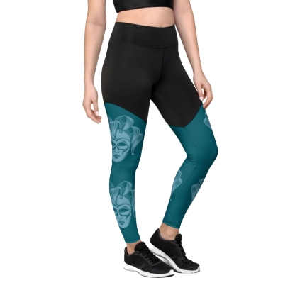 Carnival Mask Women Compression Legging