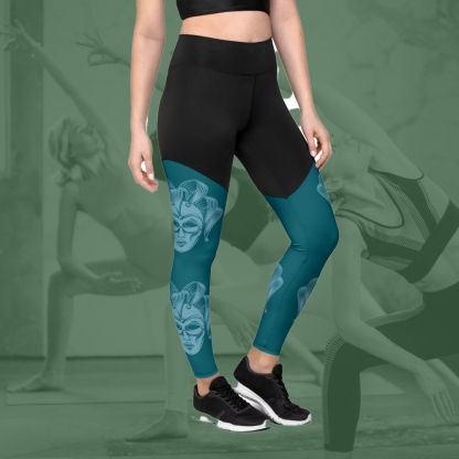 Carnival Mask Women Compression Legging