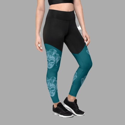 Carnival Mask Women Compression Legging