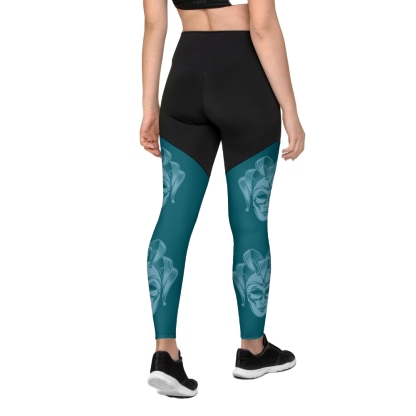 Carnival Mask Women Compression Legging