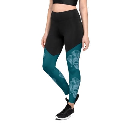 Carnival Mask Women Compression Legging