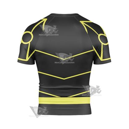 Dc Cassandra Cain Black Cosplay Short Sleeve Compression Shirt