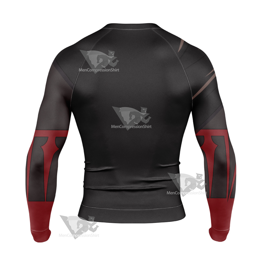 Castlevania Dracula Costum Long Sleeve Compression Shirt