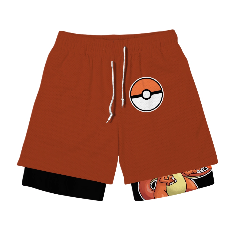 Charizard Anime Compression Gym Shorts