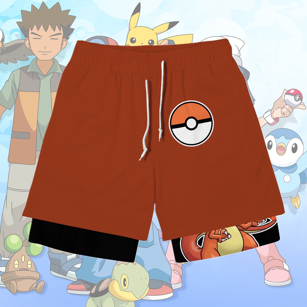 Charizard Anime Compression Gym Shorts