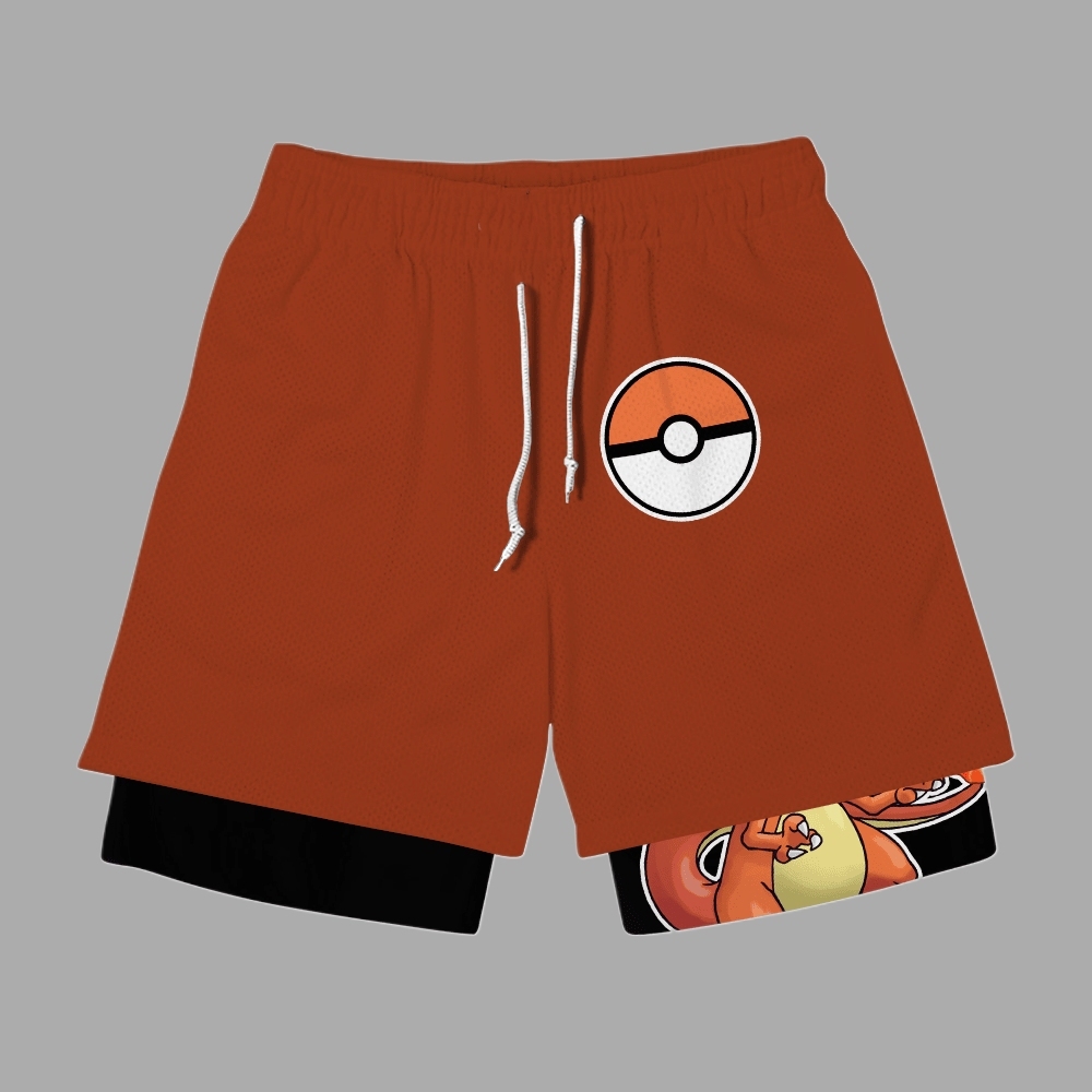 Charizard Anime Compression Gym Shorts