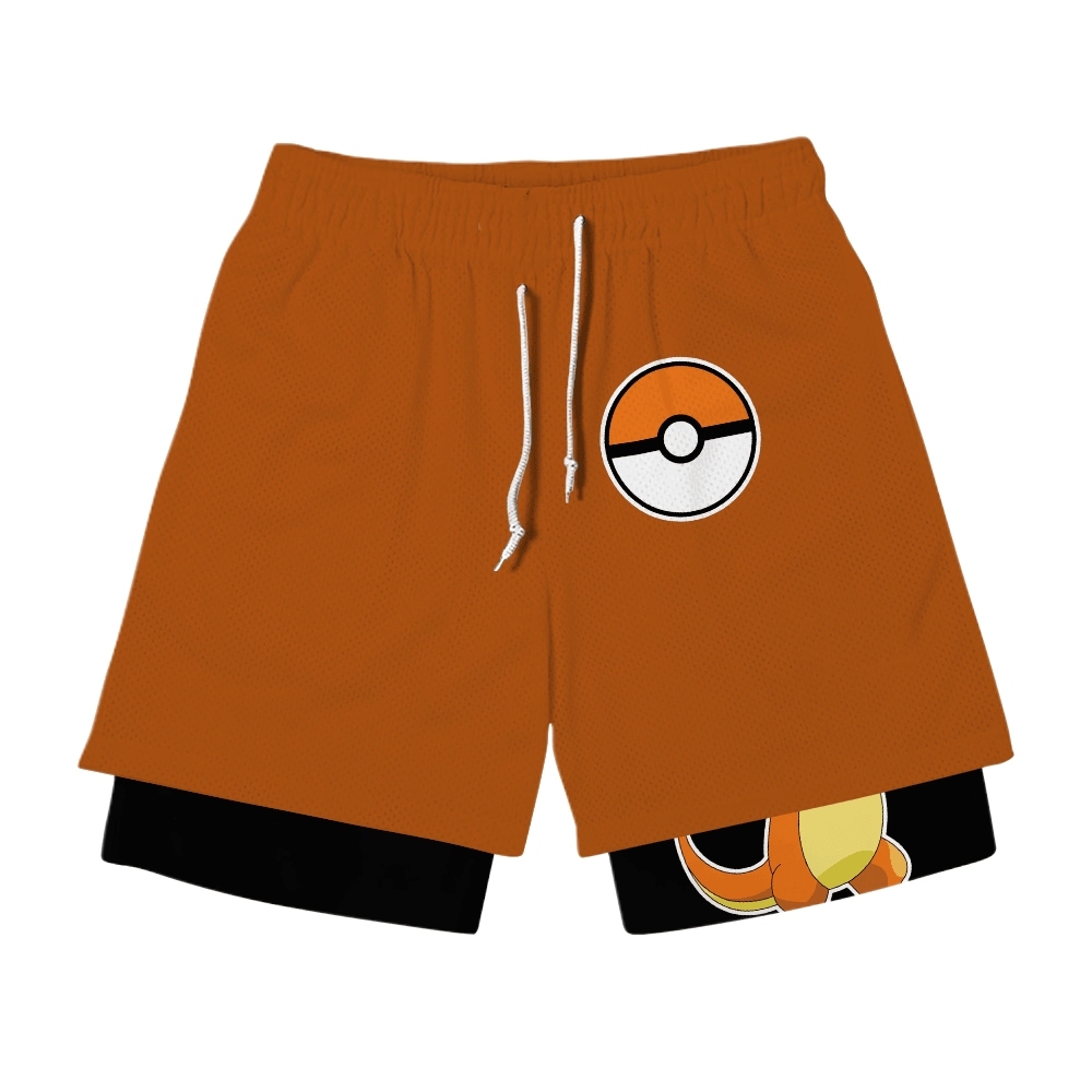 Charmander Anime Compression Gym Shorts