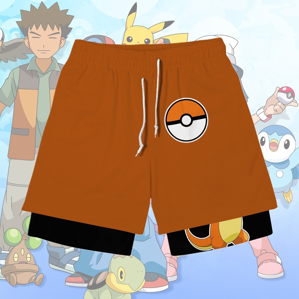 Charmander Anime Compression Gym Shorts