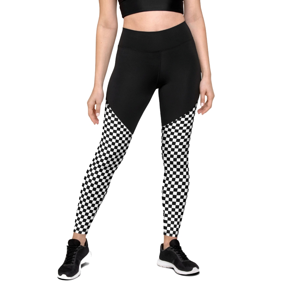 Checkered Women Compression Legging