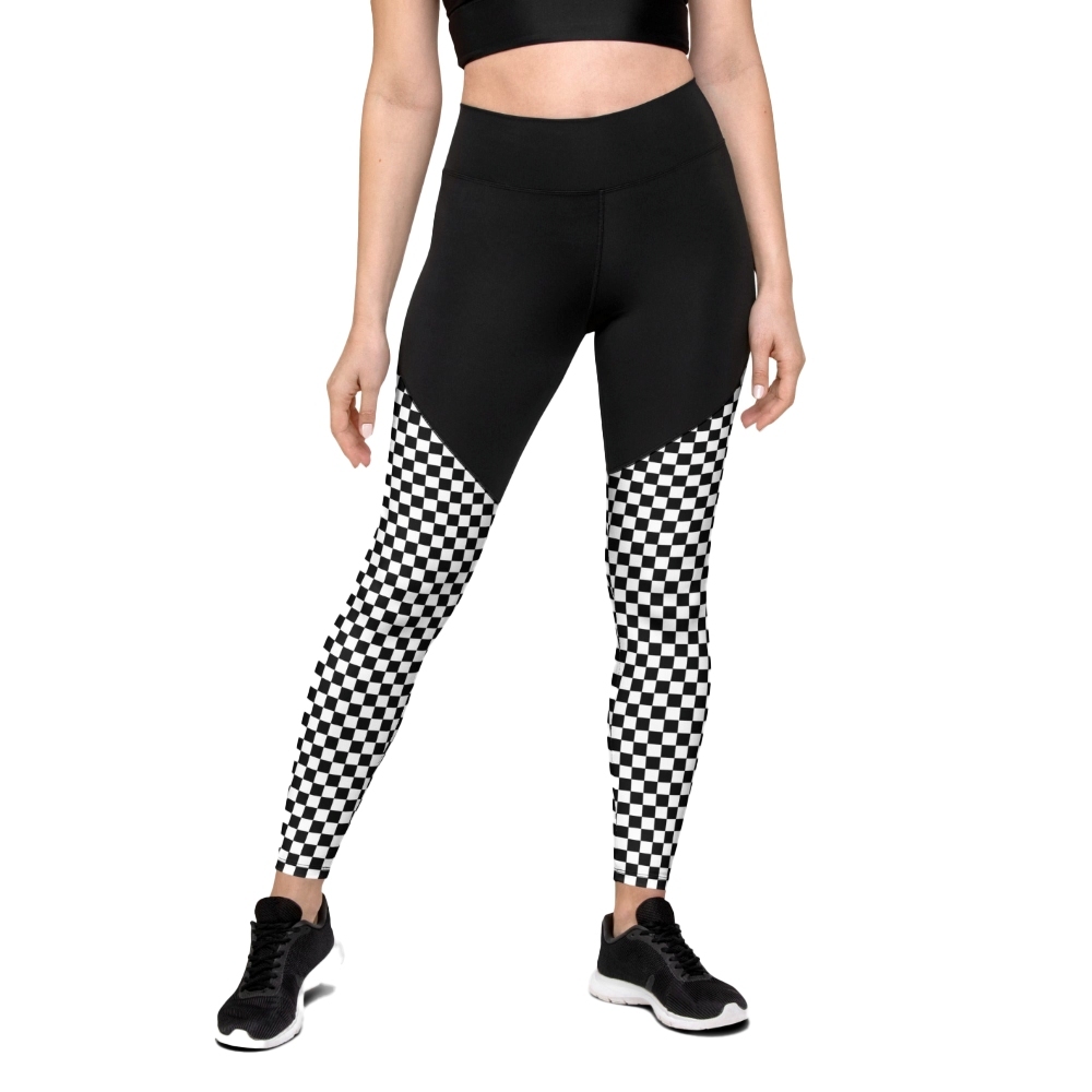 Checkered Women Compression Legging