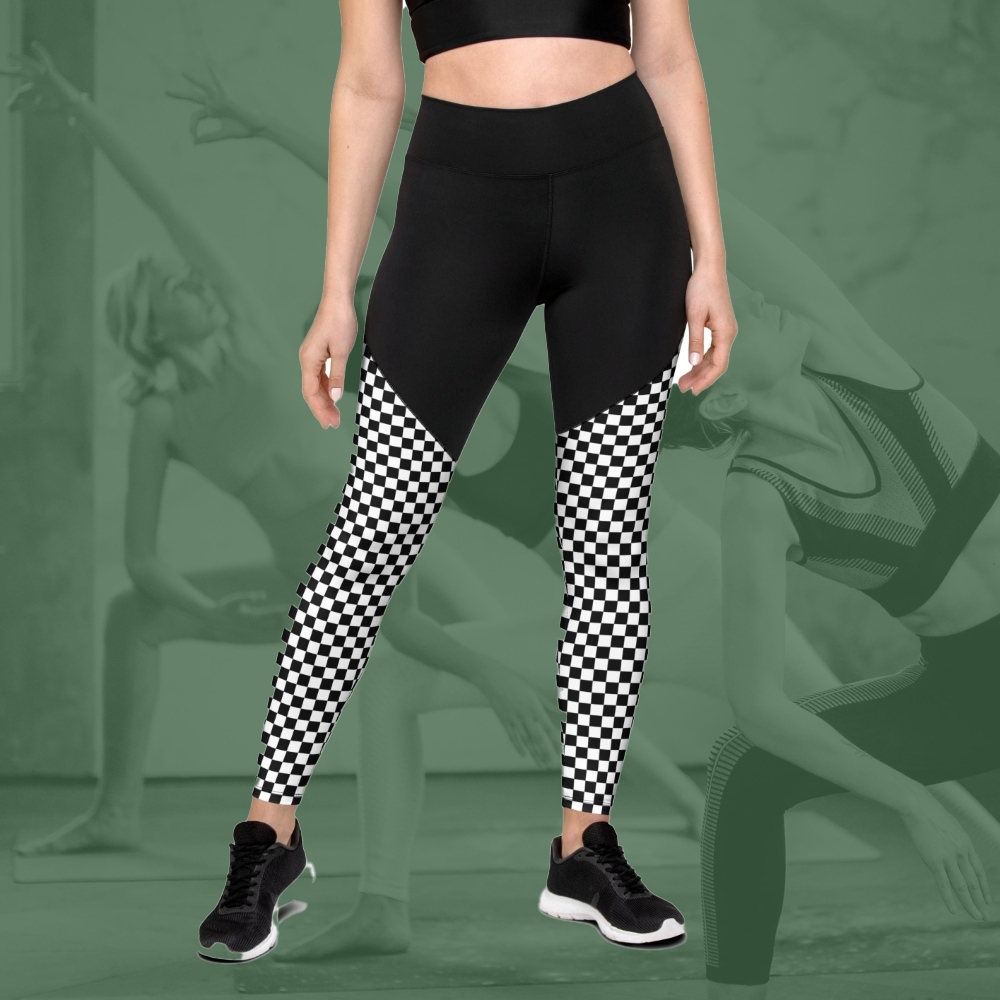 Checkered Women Compression Legging