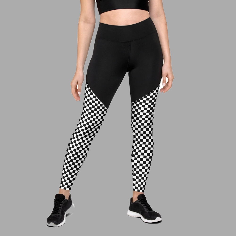 Checkered Women Compression Legging