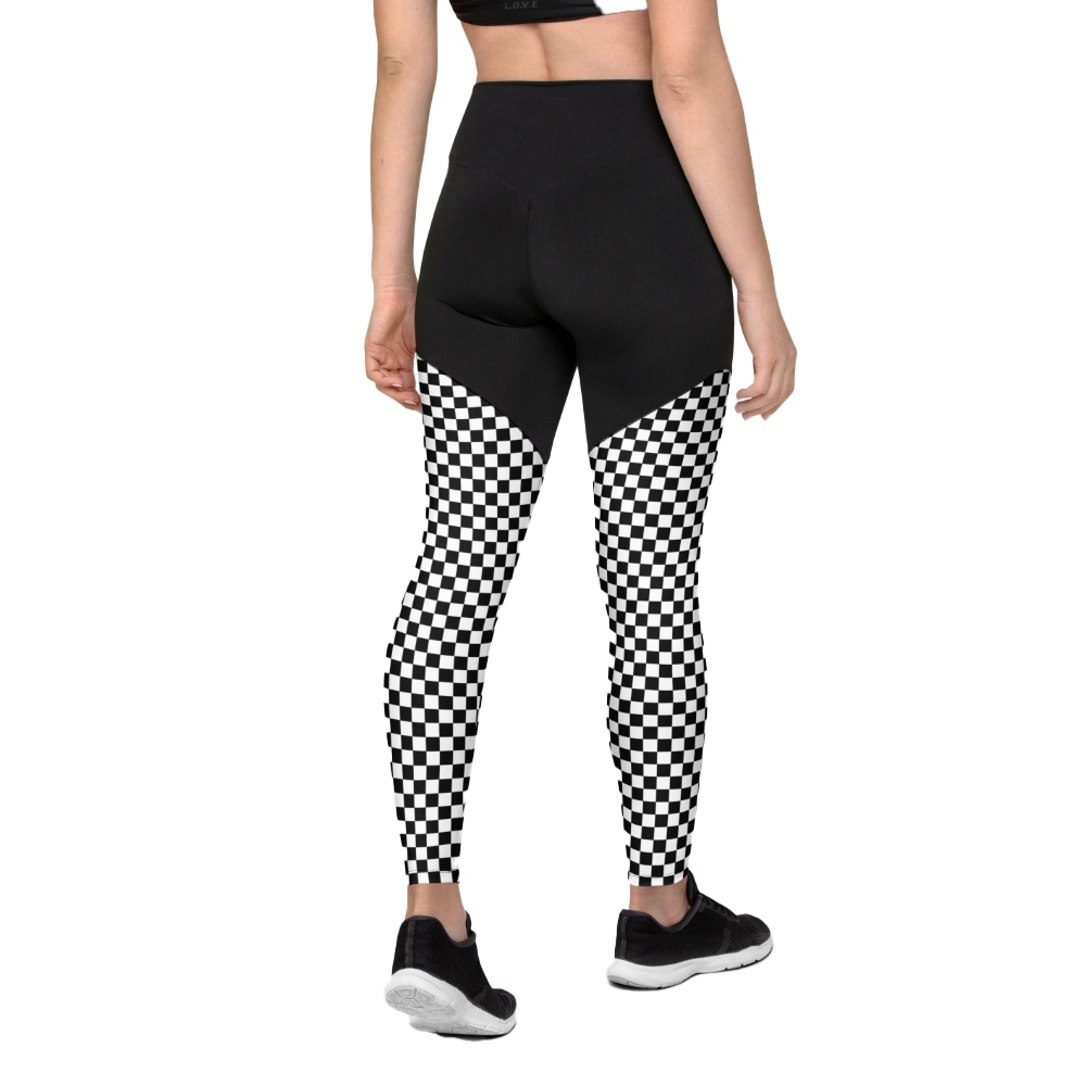 Checkered Women Compression Legging