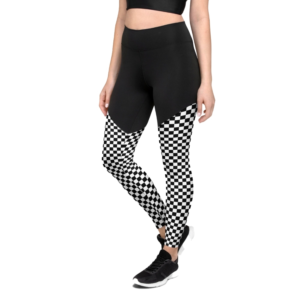 Checkered Women Compression Legging