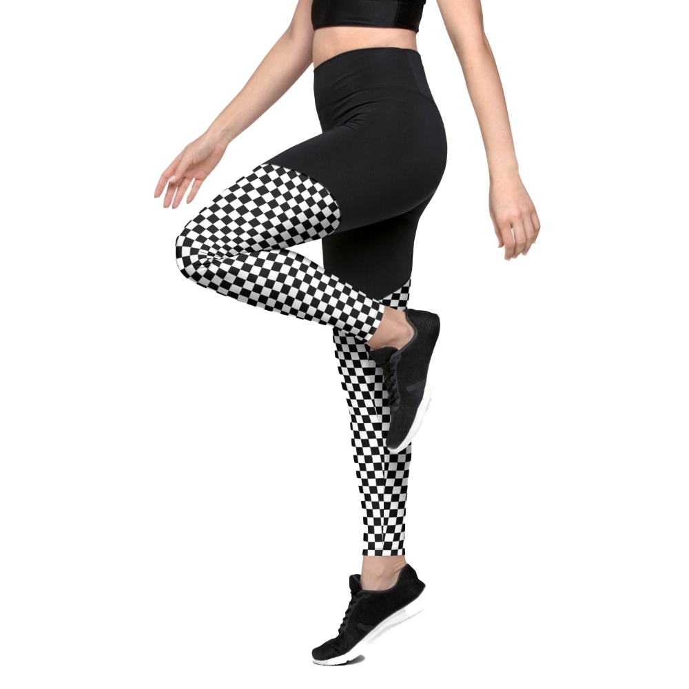 Checkered Women Compression Legging