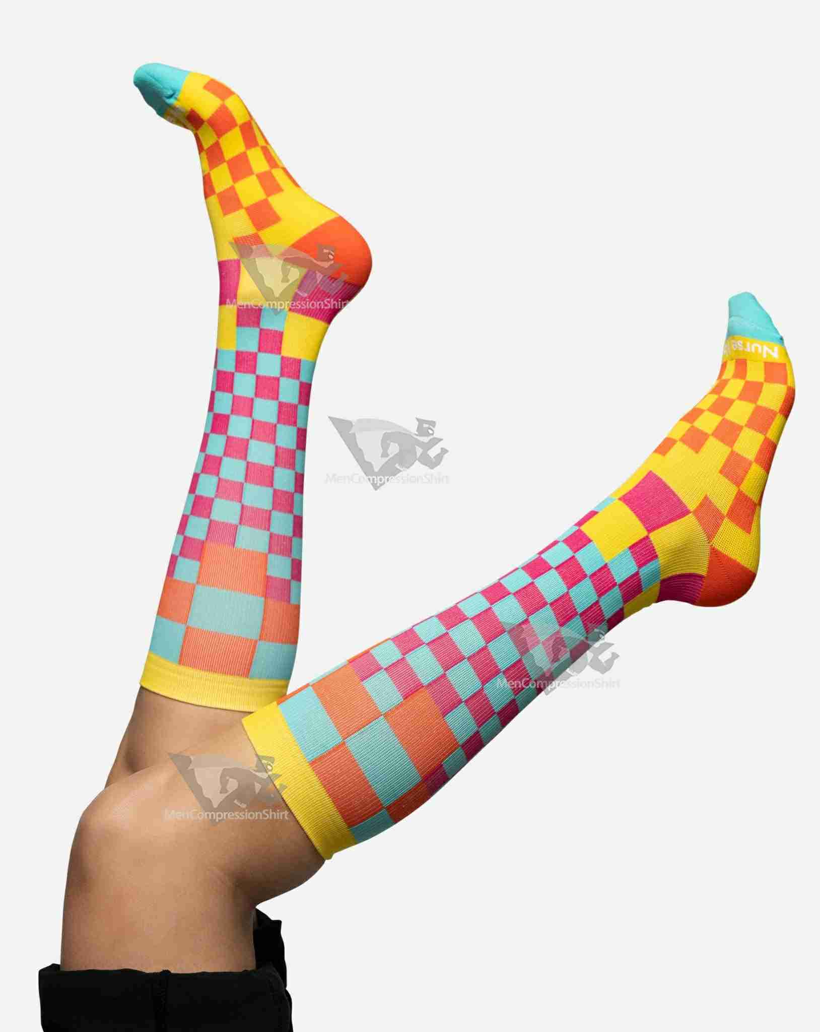 Checkers Compression Socks